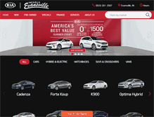 Tablet Screenshot of evansvillekia.com